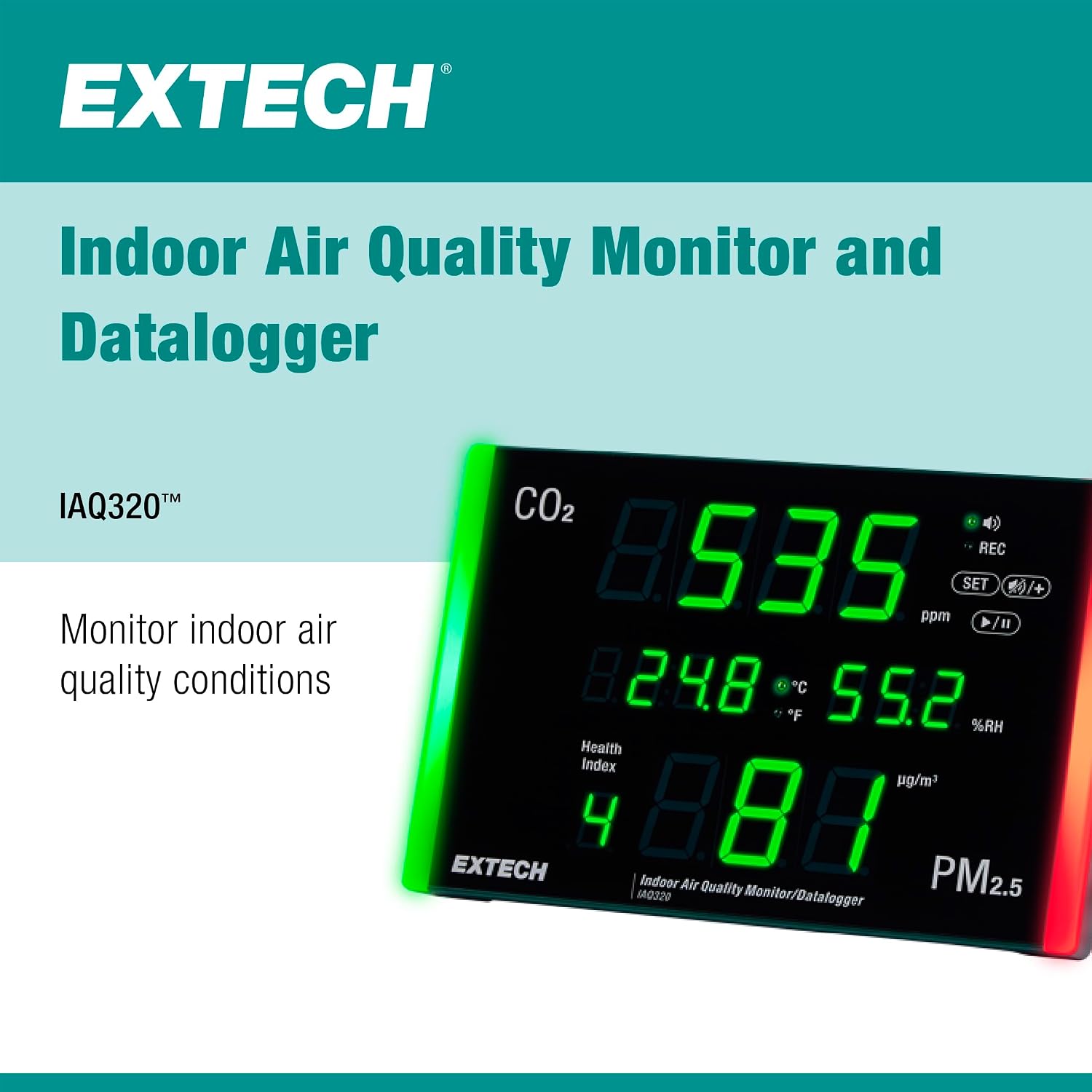 slide Extech&reg; IAQ320