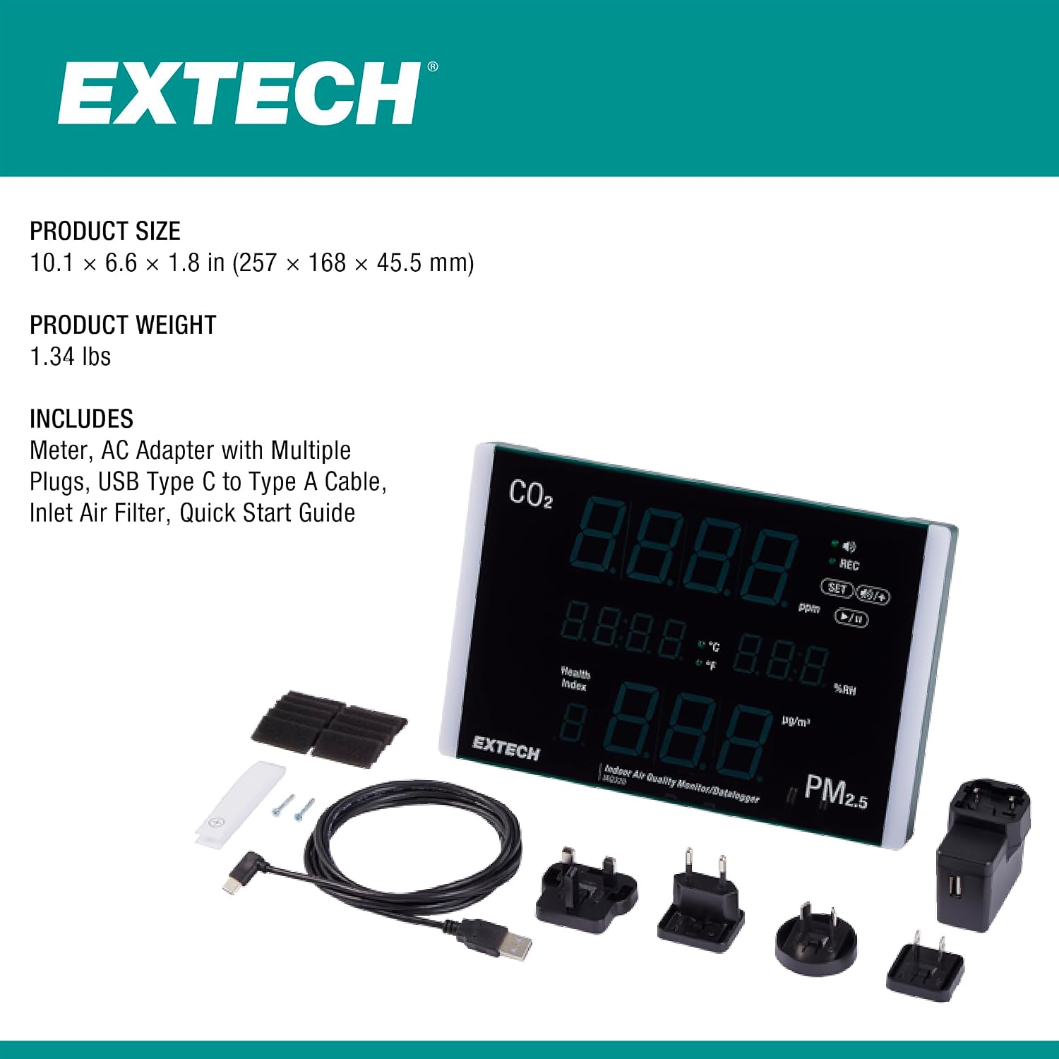 slide Extech&reg; IAQ320