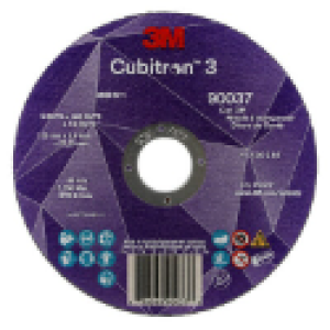 product 3M™ PSA Cloth Disc 348D, 80 X-weight, 12 in x NH, Die 1200B, 10 ea/Case