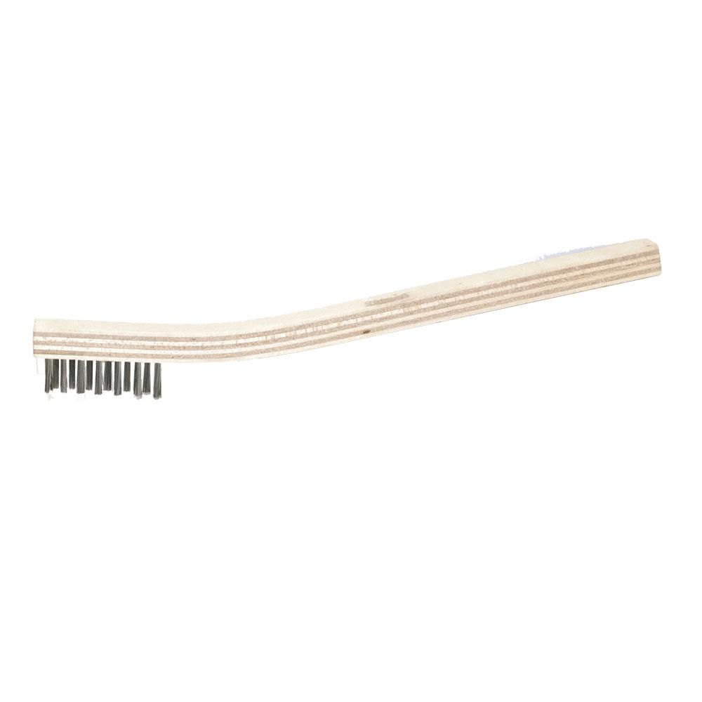 product Gordon Brush 30B Series 30 Scratch Cleaning Brush, 1/4 x 1-3/8 in, Stainless Steel, Wood Handle