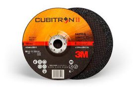 product 3M™ Cubitron™ II Roloc™ Fibre Disc 987C, 36+, TR, 3 in, Die R300V, 50/Carton, 200 ea/Case