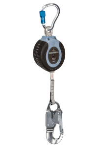 product FallTech&reg; 8259Y3 Internal Shock Absorbing Lanyard, 310 lb Load Capacity, 6 ft L, Polyester Line, 2 Legs, Rebar Hook Anchorage Connection, Snap Hook Harness Connection Hook, Specifications Met: OSHA CFR1926.502, OSHA CFR1910.66