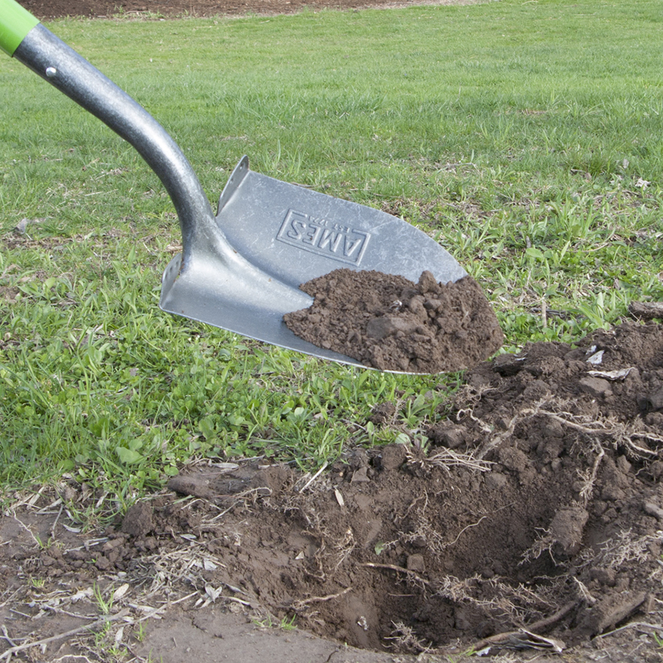 product The AMES Companies True Temper® 2585500 Shovel, Steel Blade, 11 L x 8.75 W in Blade, Square Point Blade