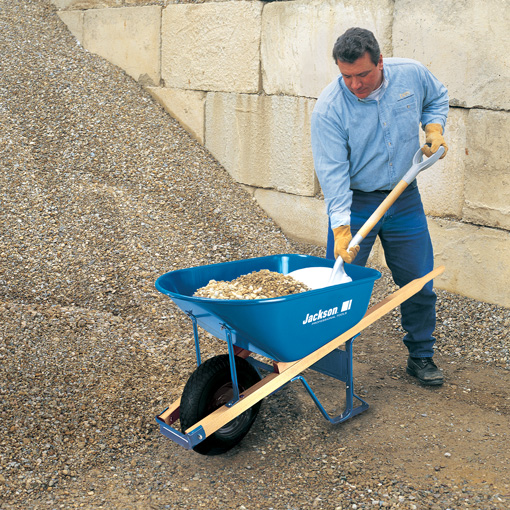 product The AMES Companies True Temper® R625 Heavy Duty Wheelbarrow, 6 cu-ft, 1 Wheel, Steel Tray