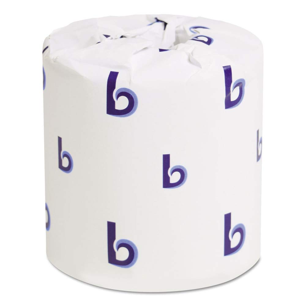 product Wise Supply TT30104 Bath Tissue, 2 Ply, 4.33in x 3.5in, 500 Sheets per Roll