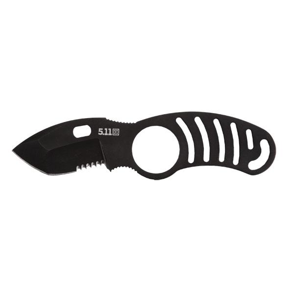 product 5.11 Tactical 51145 51145 Series Ferro Knife, 420J2 Stainless Steel Blade, 5.63 in, Black Nylon Handle