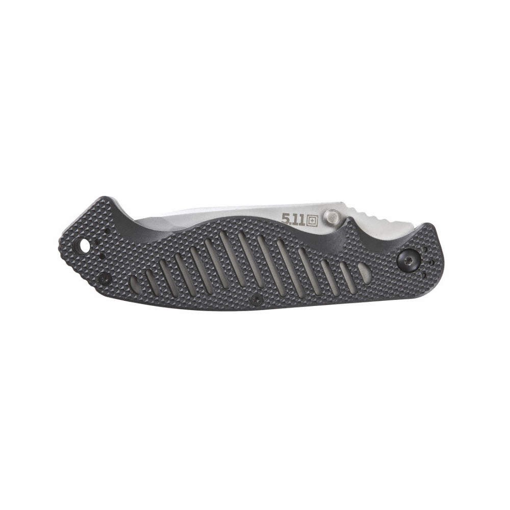 product 5.11 Tactical 51072BK 51072 Series Double Duty Karambit Blade Folding Knife, AUS8 Steel Blade, Fiberglass Reinforced Nylon Handle, 3.7 in Blade LG, Partially Serrated Edge