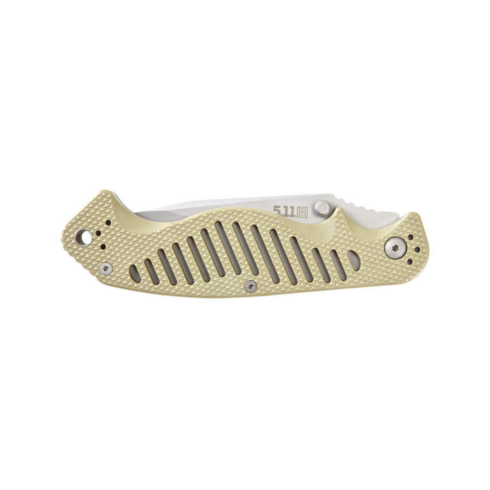 product 5.11 Tactical 51078BK 51078 Series CS1 Tanto Liner Lock Knife, Manual, AUS8 Steel Blade, Textured Fiberglass Reinforced Nylon Handle, 3-3/4 in Blade LG, Tanto Combo Edge