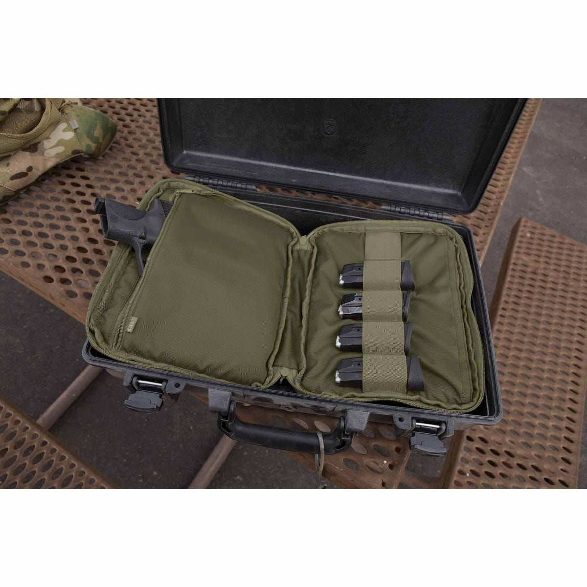 product Arsenal® 13005 5005 Large Fire and Rescue Gear Bag, Red, 1000D Nylon, 7280 cu-in Storage, 15 in H x 15 in W x 30 in D