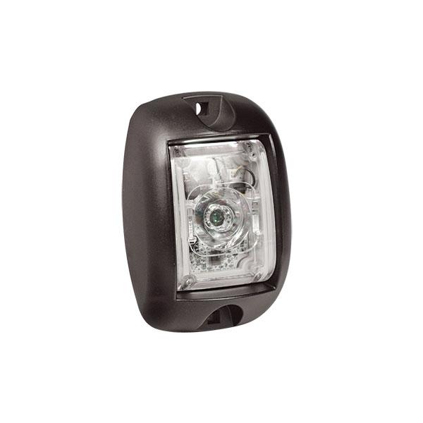 product Soundoff Signal EGHST1A-12 Ghost® Single Multi-Mount Spot Light, Black Housing/Amber, Die Cast Aluminum Housing, 10 - 16 Vdc Power Source, 4 in WD X 0.88 in HT X 1.75 in DP