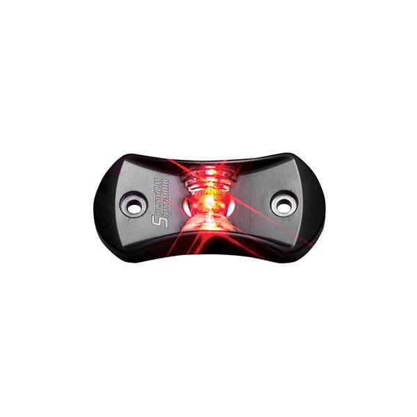 product Soundoff Signal EFL1B0B EFL1B0 Series Single Fusion Lite LED Surface Mount Light, Black Housing/Blue, 10 - 30 Vdc, <0.1 A Power Source, 3.2 in WD X 0.8 in HT X 1.7 in DP