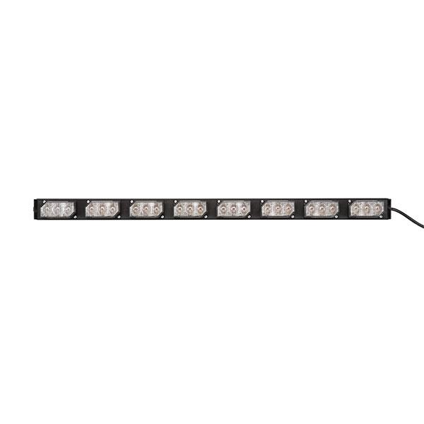 product Soundoff Signal EL3D02A00R Ultralite 2 Module Exterior LED Lightbar, Standard, Red, Dash/Deck/Headliner Mounting, 10 - 16 Vdc Power Source, 7 in WD X 1.5 in HT X 3.6 in DP