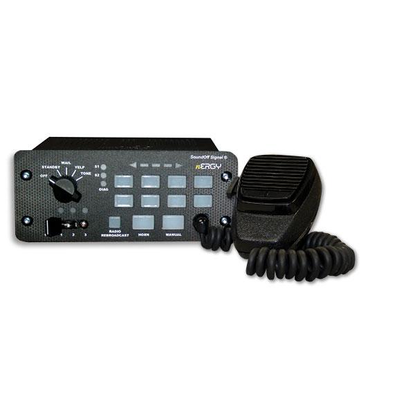 product Soundoff Signal ETSA481RSP nERGY® 400 Series Remote Siren with Button Control, 100 W, 13 Sound Level, 675 - 1633 Hz Siren/500 - 3 kHz Audio