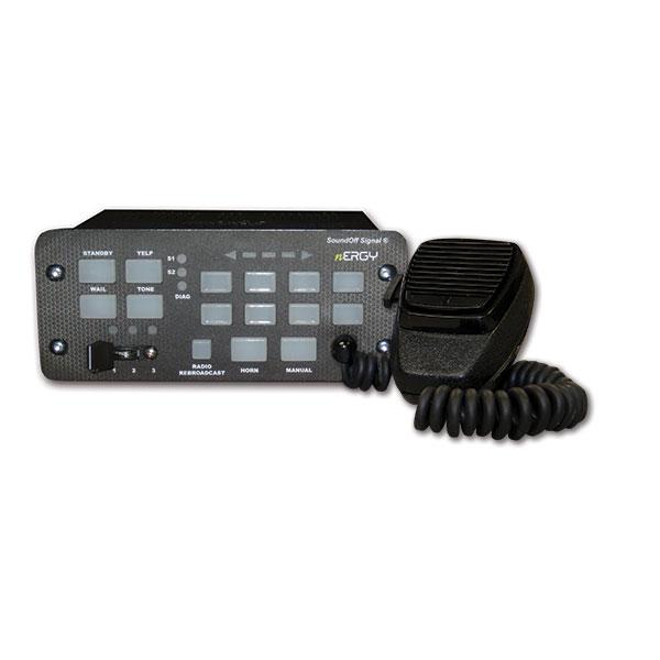 product Soundoff Signal ETSA482CSR nERGY® 400 Series Multi-Function Siren with Knob Control, 200 W, 13 Sound Level, 675 - 1633 Hz Siren/500 - 3 kHz Audio