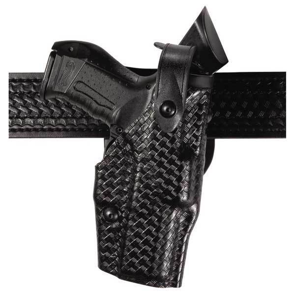 product SafariLand SF6360-744-91 6360 Series ALS®/SLS® Mid-Ride Level III Retention Duty Holster, Right Hand, Hi-Gloss Black, For Sig P229R