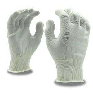 product Cordova 3410 L 7 Gauge Machine Knit Gloves, Standard Uncoated String, Large, 60/40 Cotton/Polyester, Natural, Integrated Knit Wrist Cuff