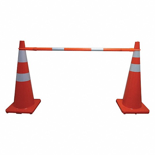 product Diamond M DM-TC20333 Traffic Cone, 36 in H, 4 and 6 in Reflective, Orange Cone, Black Base, 10 lbs