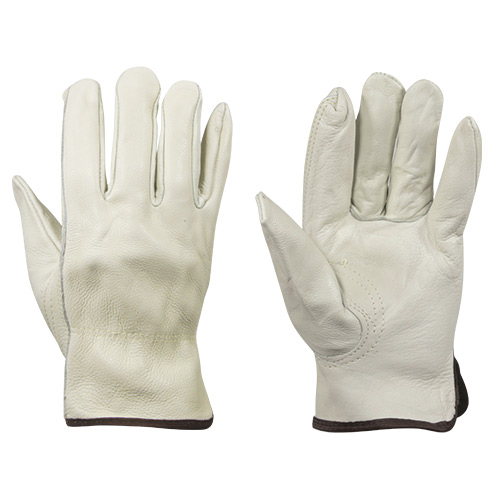 Double Palm Leather Work Gloves : Unlined Leather Palm Work Gloves :  Industrial Safety Gloves and Hand Protection