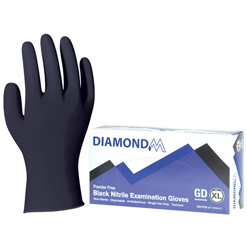 product Diamond M DM-GLDNBL5EF Series Fentanyl Resistant Disposable Gloves 