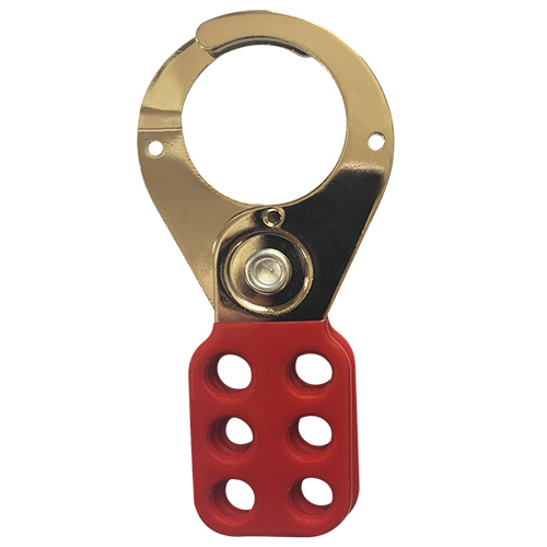 product Brady® 105719 Scissor Action Standard Lockout Hasp, 6 Padlocks, 0.335 in Dia Max Padlock Shackle, Steel