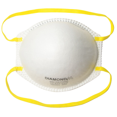 product Diamond M DM-RS10300 Disposable Respirator With Exhalation Valve, N95 Filter, 10ea/bx, 12bx/case