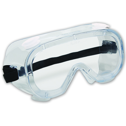 product KleenGuard™ 18629 V90 The Shield Indirect Vent Safety Goggles With Polycarbonate Shield and Headband, Anti-Fog/Impact-Resistant Clear Lens Polycarbonate Lens, Yes UV Protection, Silicone Strap, ANSI Z87.1+2010
