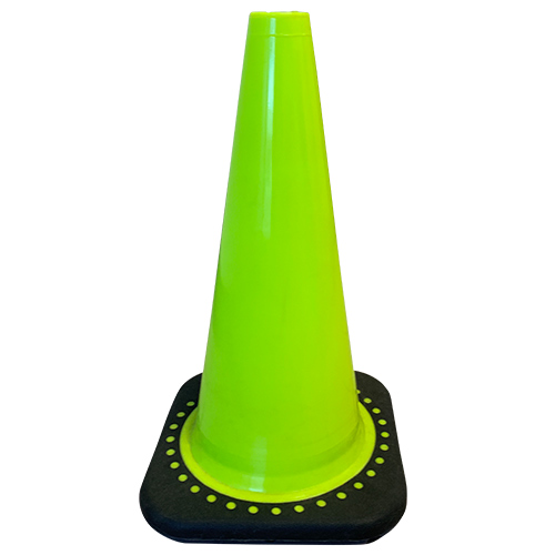 product Diamond M DM-TC20331 Traffic Safety Cone, 4 in and 6 in Reflective Collars, Slimline Body, 28 in H, Orange Cone, Black Base