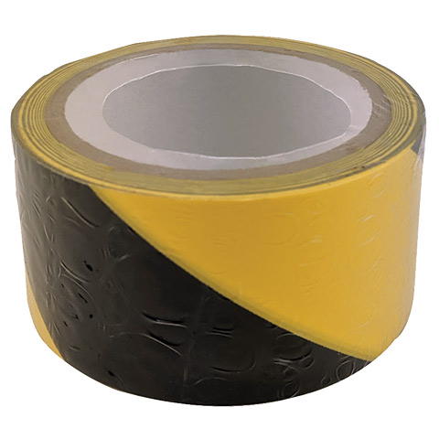 product Empire® 77-0201 Contractor Grade Barricade Tape, Yellow/Black Ink, 200 ft L x 3 in W, Caution Legend, Durable Plastic