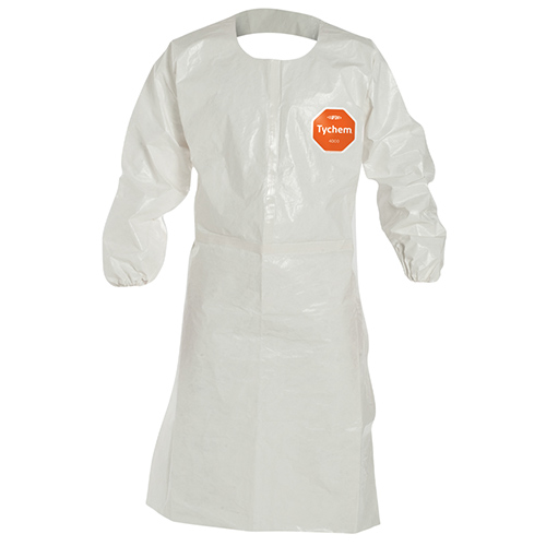 product Ansell 54-290 Disposable Apron, White, 1.75 mil Polyethylene, 45 in L