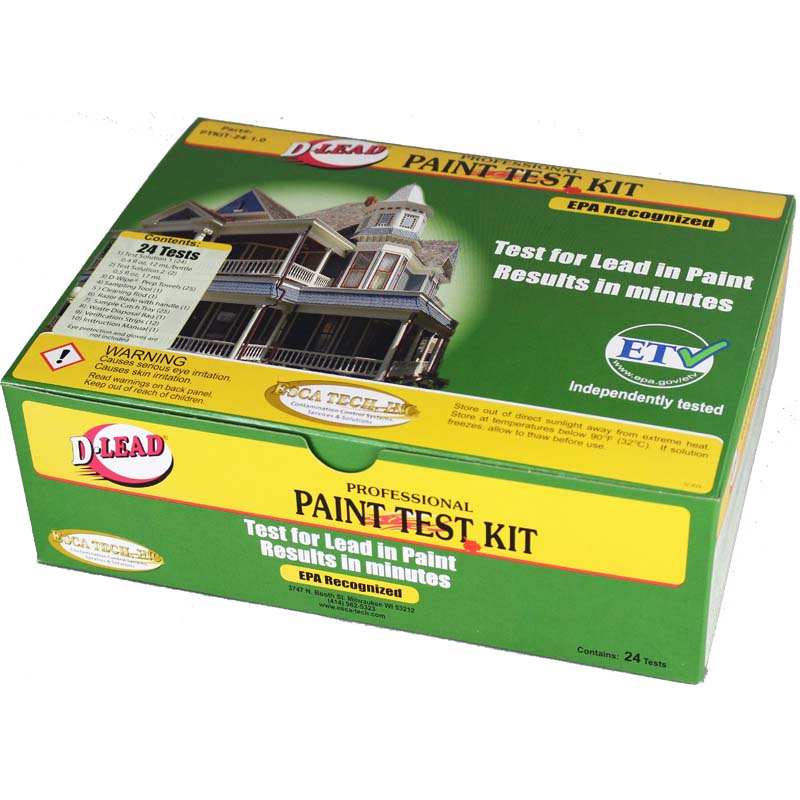 product ESCA Tech, Inc D-Lead® PTKIT-24-1.0 Lead Paint Test Kit, Drywall/Plastic, 24 Pc