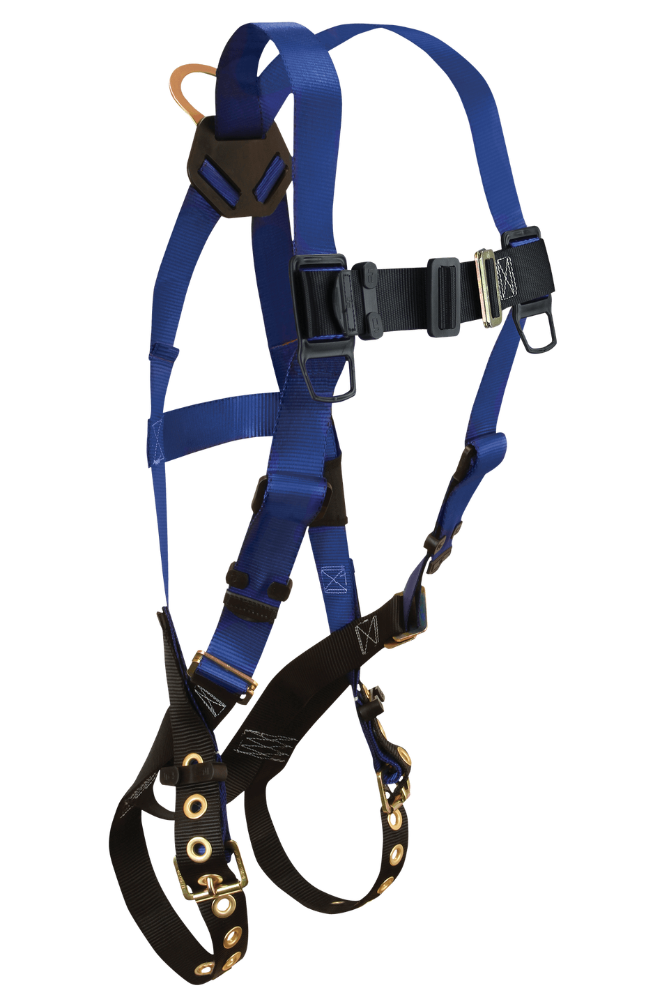 product FallTech&reg; 7016 Standard Non-Belted Harness, 425 lb Load, Polyester Strap, Tongue Leg Strap Buckle, Mating Chest Strap Buckle, Alloy Steel Hardware