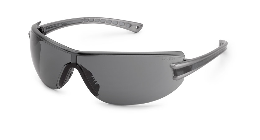 product Gateway Safety® 19GB0M Luminary Wraparound Eyewear, Universal, Polycarbonate Clear Indoor/Outdoor Lens, Polycarbonate Black Frame