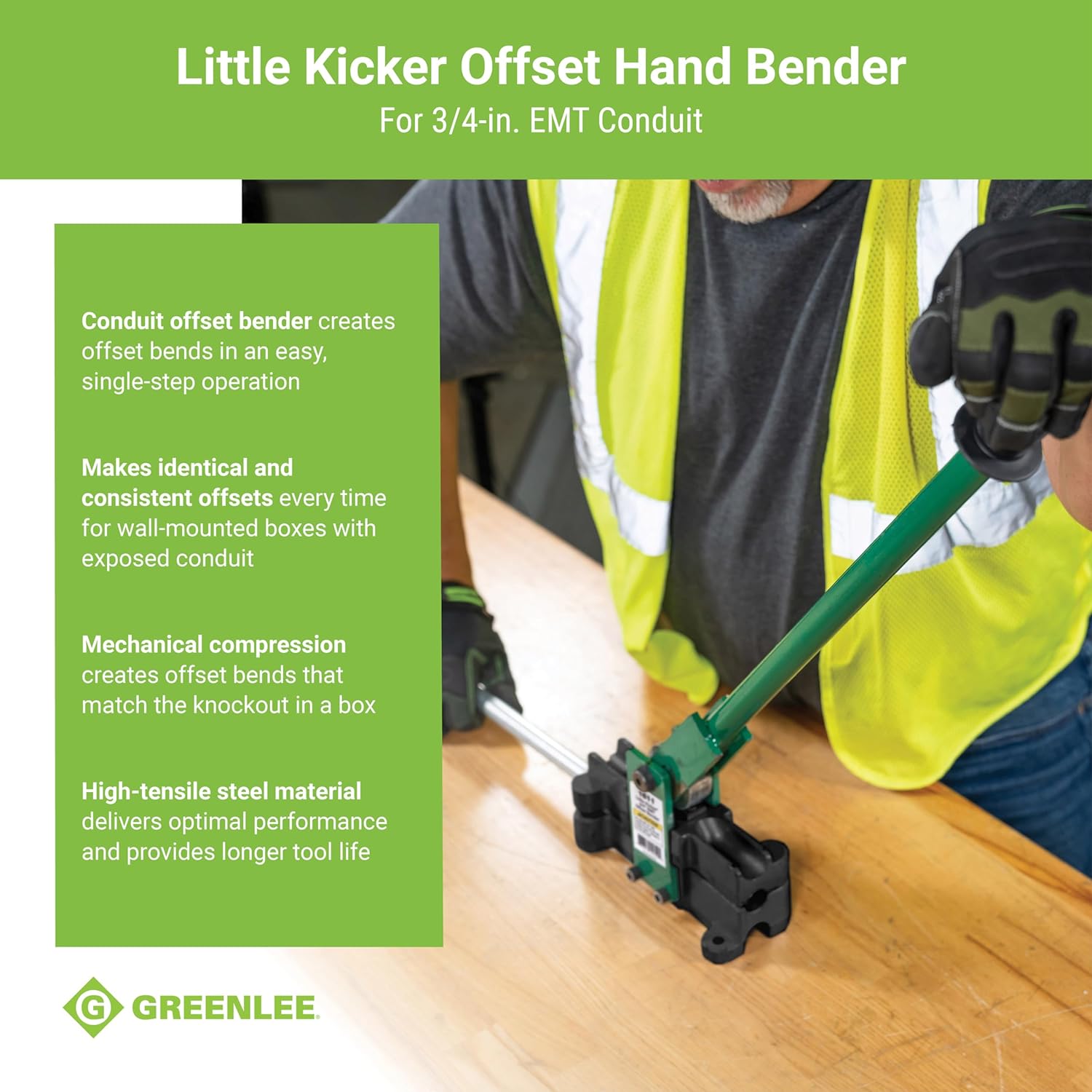 product Emerson Electric Greenlee® 841AH Hand Bender Head, 5-1/8 in, Aluminum