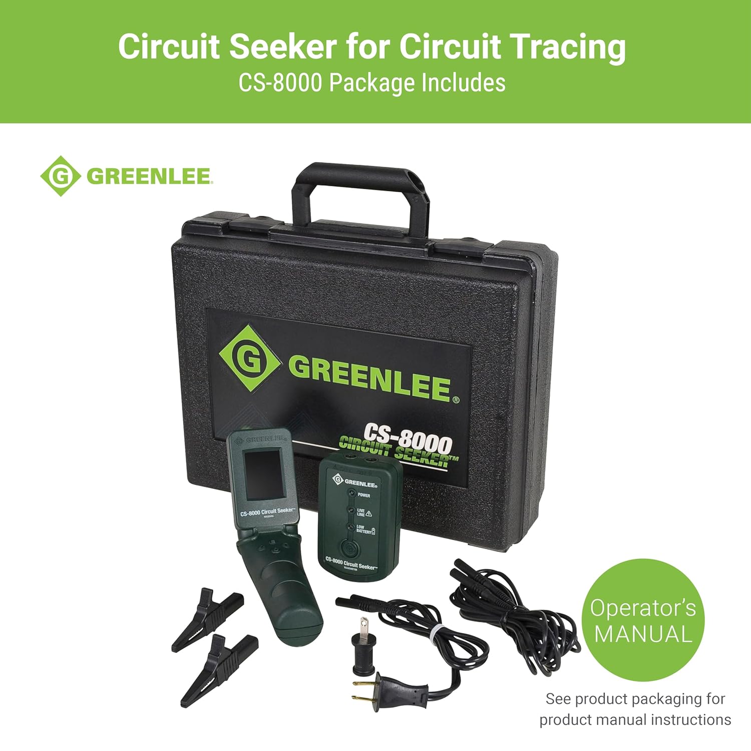 product Klein® ET450 Circuit Breaker Finder and Wire Tracer Kit, LCD with Backlight Receiver