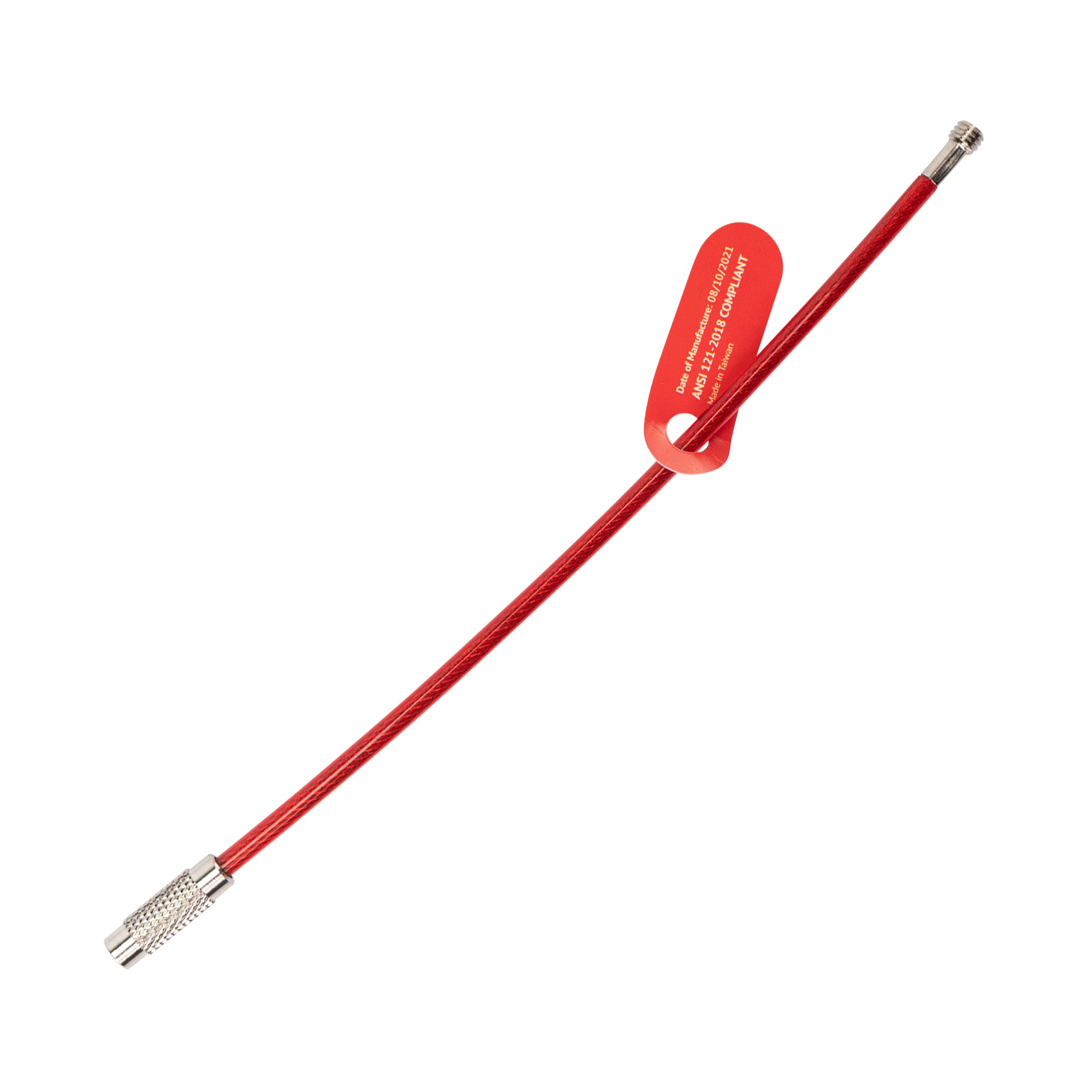 product GRIPPS USA H01031-10 Screw-Lock Cable, 2.2 lb Load Capacity, Aircraft-Grade Steel, Red