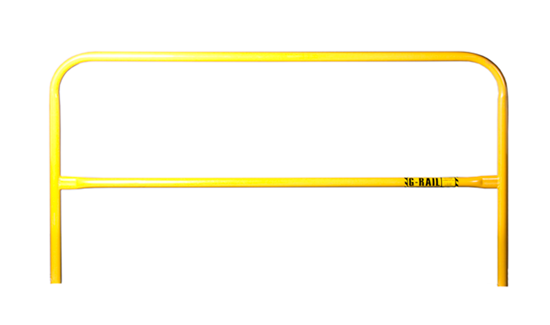 product Guardian Fall Protection 15181 Fall Protection G-Rail, 10 ft, Powder Coated Steel, Yellow