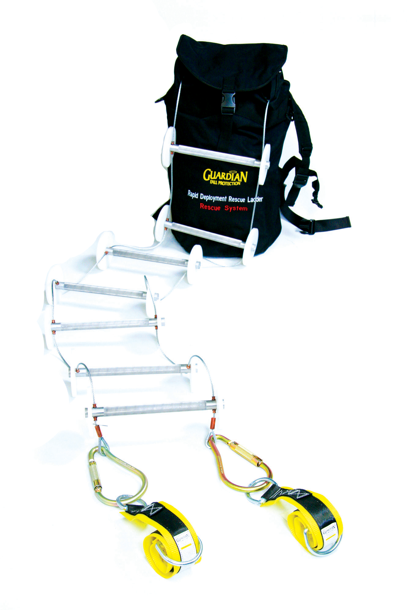 product GUARDIAN FALL PROTECTION 20004 Arc-o-Pod System Kit, Portable, Steel, Yellow, 65 ft Length