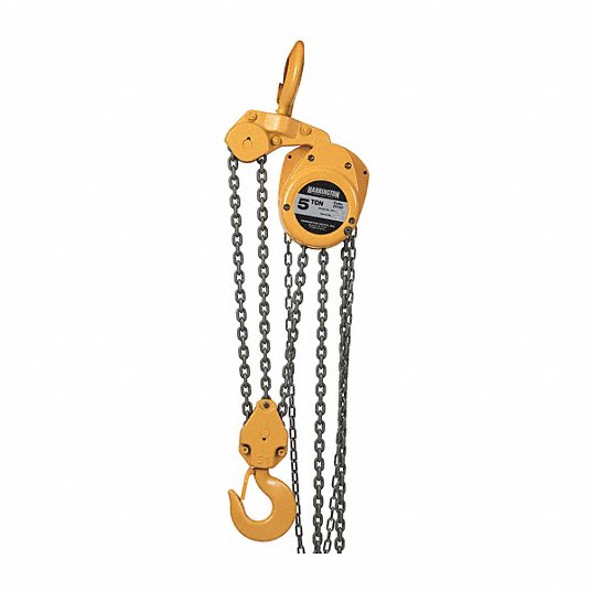product HARRINGTON CF030-20 CF Series Manual Chain Hoist, 3 Ton, 20 ft, 1-3/4 in