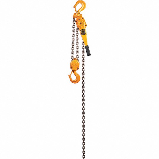 product HARRINGTON LB008-15 LB Series Lever Chain Hoist, 3/4 Ton, 15 ft, 7/8 in