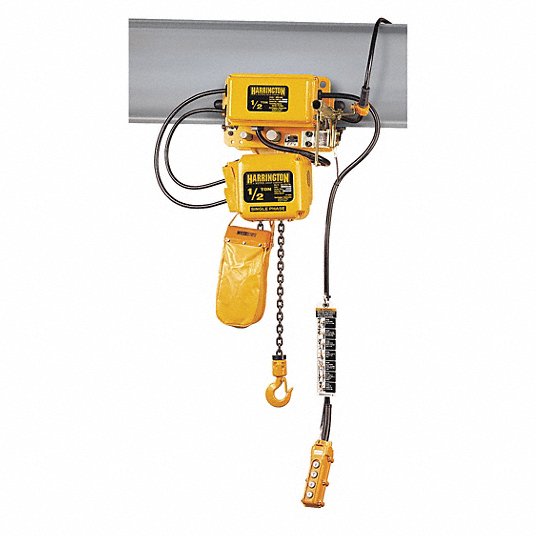 product JET® 211000 SSC 1-Phase Electric Chain Hoist, 2 ton Load, 10 ft H Lifting, 1-3/4 hp Power Rating, 115/230 VAC