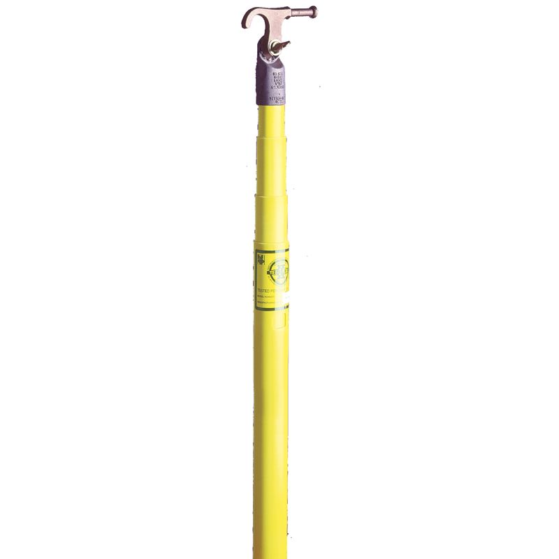 product Hastings 848-2 Rescue Hook Stick, 1-1/4 in, 8 ft, Fiberglass