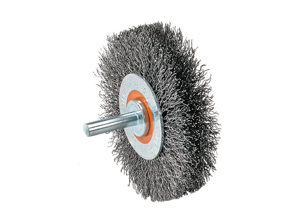 product Walter 13C028 Conical Mounted Wire Brush, 3/4 in, 1/4 in, Alloy Steel