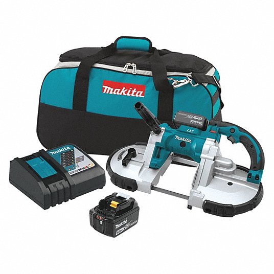 product Milwaukee® M18™ FUEL™ 2729-20 Cordless Band Saw, 5 in Cutting, 44.875 in L x 0.5 in W x 0.02 in THK Blade, 18 VDC, 4 Ah Li-Ion Battery