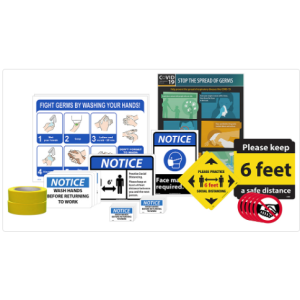 product National Marker SBT561 5ft x 10ft COVID-19 PROTECT YOURSELF! Mesh Banner, Spanish