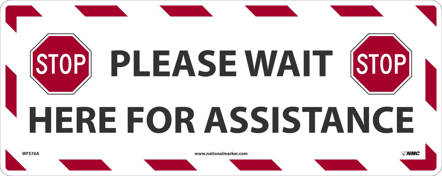 product NMC™ ESN519PB Notice All Drivers Please Remain In Loading Dock Area Sign, 14 in HT X 10 in WD, Pressure Sensitive Vinyl, Blue/White/Black, English/Spanish