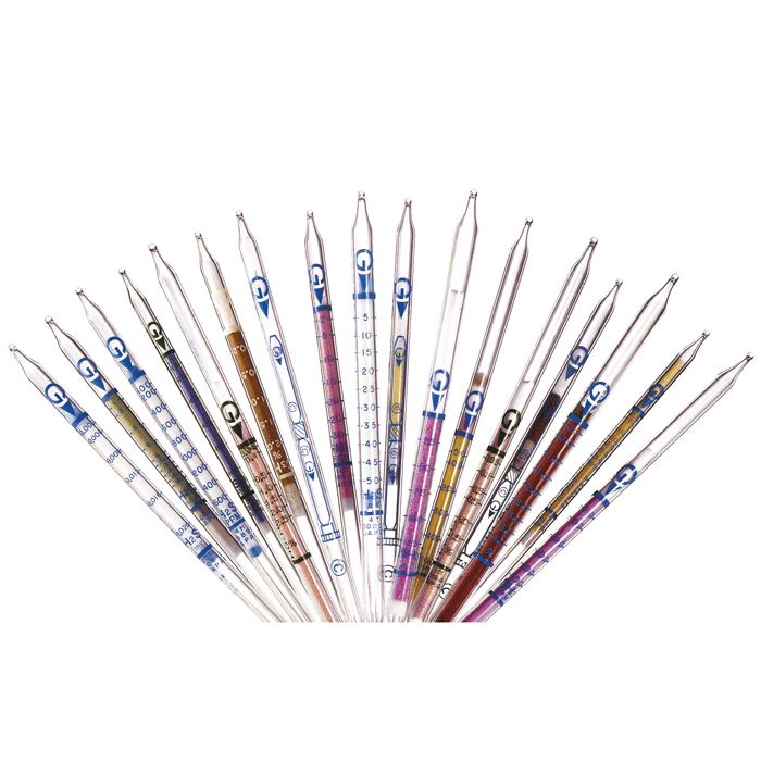 product Gastec 4HM Gas Detector Tube, Hydrogen Sulphide (H2S), 25 to 50 ppm, 50 to 800 ppm, 800 to 1600 ppm, Glass