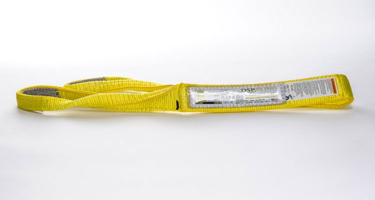 product Lift-All® Webmaster® 1600 EE1802NTX3 Twisted Eye and Eye Web Sling, 3 ft L x 2 in W, 3200 lb, Nylon