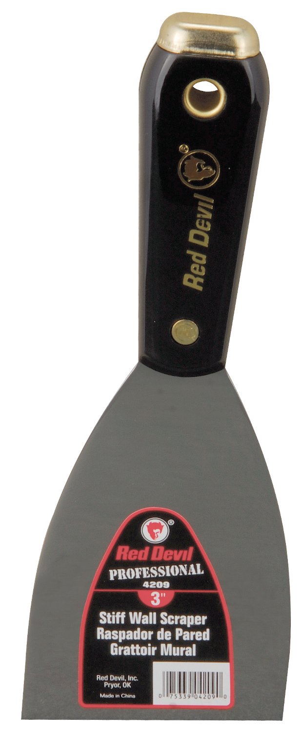 product Red Devil® 4109 4100 Series Stiff Wall Scraper, 3 in, Steel