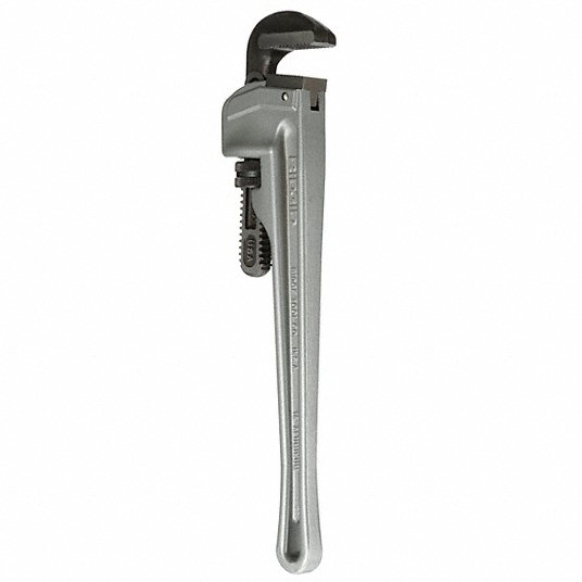 product Proto&reg; J806HD Heavy Duty Straight Pipe Wrench, 6 in OAL, Floating Hook Jaw, Cast Iron Handle, Federal GGG-W-00651D