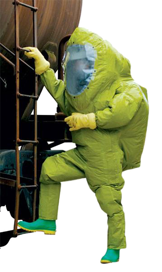 product Saint-Gobain 1SAMD Encapsulated Chemical Suit, Medium, Fluoropolymer